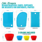 Ensemble de plateau tournant pour gâteau 106 pièces, outils de décoration de gâteau en acier inoxydable, 106 pièces/ensemble violet, 106 pièces/ensemble bleu