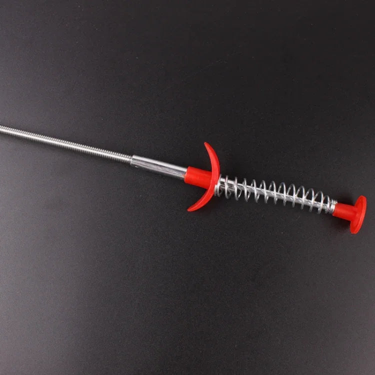 Brosse métallique à main pour évier de cuisine, crochet de dragage des égouts, 60 cm