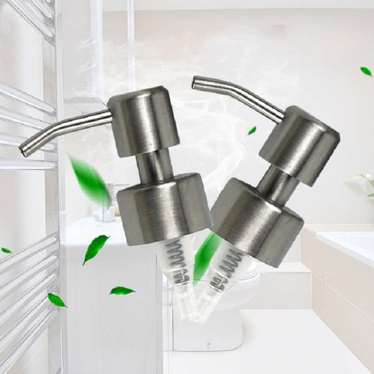 Tête de pompe de distributeur de savon en acier inoxydable avec buse filetée, tête de pompe