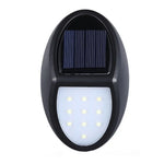 10 LED SMD 2835 Capteur de mouvement étanche IP65 à énergie solaire Lampe murale LED d'extérieur pour cour