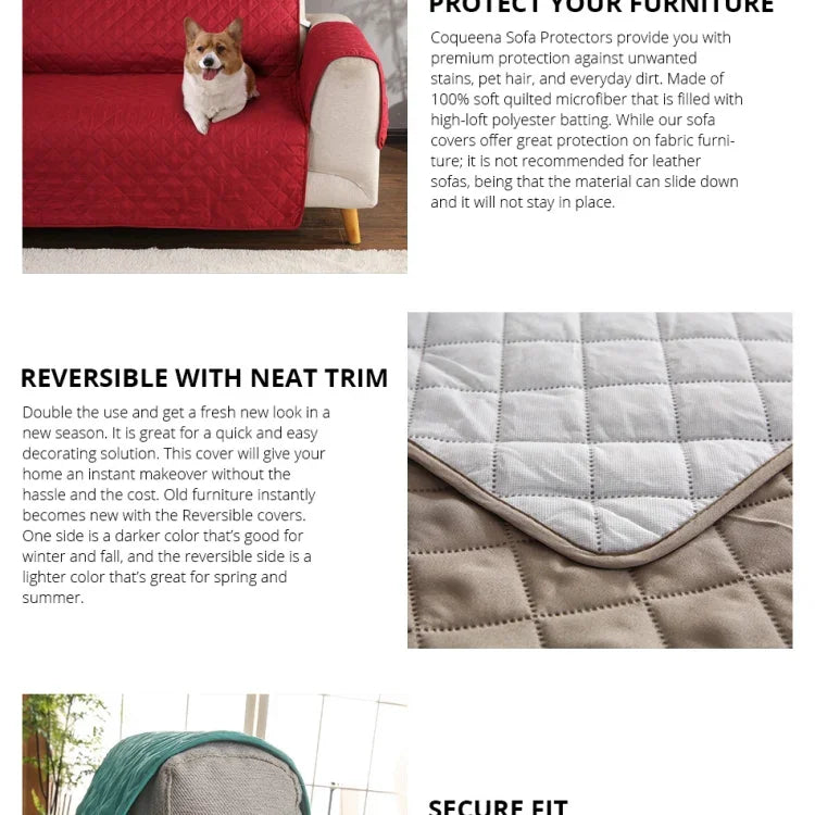 Housses de canapé réversibles lavables en machine, tapis protecteur antidérapant pour fauteuil inclinable, pour chiens et chats, 55x196cm, 130x196cm, 190x196cm