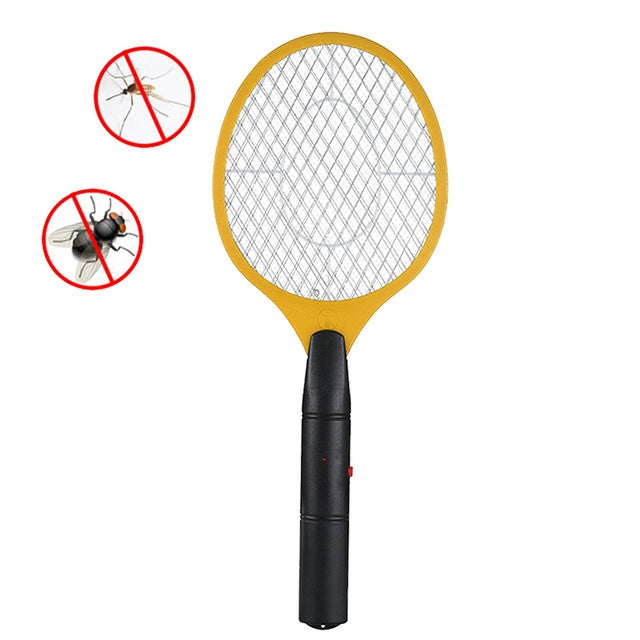 Hand Racket Mosquito Swatter Insect Home Garden Pest Bug Fly Mosquito Zapper Swatter Killer Electric Fly Swatter