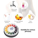 Papier test PH 0-14 de 5 mètres Papier indicateur alcalin-acide pour test d'eau, urine, salive Kits d'analyse de mesure au papier de tournesol