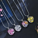 Fashion Cubic Zirconia Knot Earrings Necklace Ring Set for Women, 7, 9, 6, 8