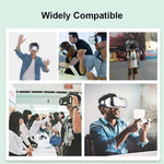 100 masques de protection hygiéniques noirs jetables pour casque VR 3D
