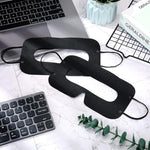 100 masques de protection hygiéniques noirs jetables pour casque VR 3D