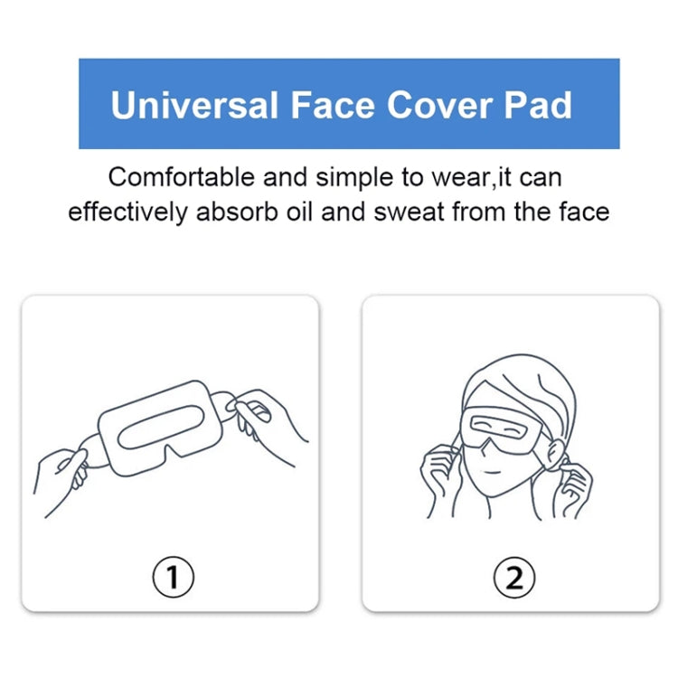 100 masques de protection hygiéniques noirs jetables pour casque VR 3D