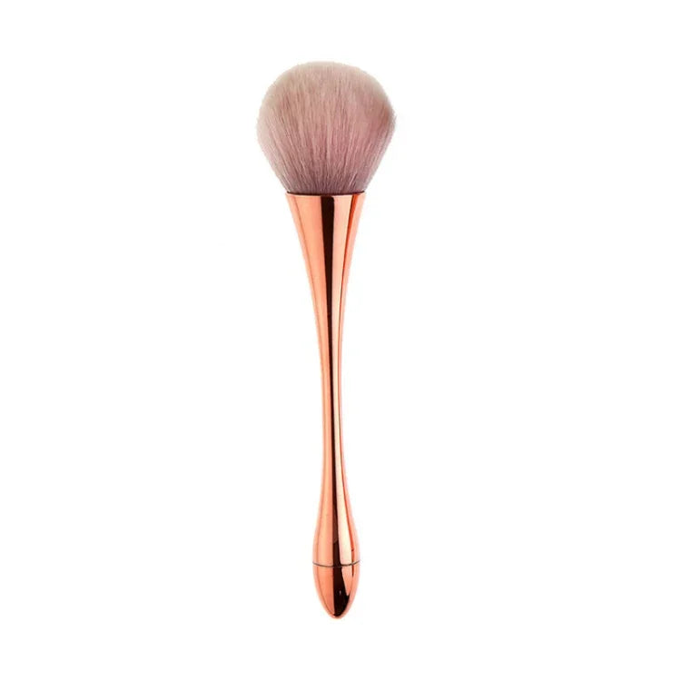 Brosse de nettoyage des poussières d'ongles, Brosse pour enlever les paillettes d'ongles, Poudre de gel UV, Brosses à ongles en acrylique, Outils de manucure, Or rose, Poils couleur or rose, Rouge, Petite taille rose, Petite taille noire, Couleur dégradée