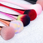 Brosse de nettoyage des poussières d'ongles, Brosse pour enlever les paillettes d'ongles, Poudre de gel UV, Brosses à ongles en acrylique, Outils de manucure, Or rose, Poils couleur or rose, Rouge, Petite taille rose, Petite taille noire, Couleur dégradée