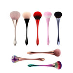 Brosse de nettoyage des poussières d'ongles, Brosse pour enlever les paillettes d'ongles, Poudre de gel UV, Brosses à ongles en acrylique, Outils de manucure, Or rose, Poils couleur or rose, Rouge, Petite taille rose, Petite taille noire, Couleur dégradée