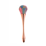Brosse de nettoyage des poussières d'ongles, Brosse pour enlever les paillettes d'ongles, Poudre de gel UV, Brosses à ongles en acrylique, Outils de manucure, Or rose, Poils couleur or rose, Rouge, Petite taille rose, Petite taille noire, Couleur dégradée