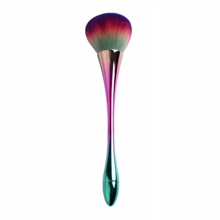 Brosse de nettoyage des poussières d'ongles, Brosse pour enlever les paillettes d'ongles, Poudre de gel UV, Brosses à ongles en acrylique, Outils de manucure, Or rose, Poils couleur or rose, Rouge, Petite taille rose, Petite taille noire, Couleur dégradée