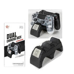 Station de charge avec chargeur LED, double poignée et double port USB pour manette sans fil PlayStation 4 / PS4 Pro / PS4 Slim.