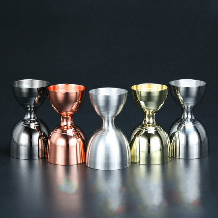 Tasse à mesurer le vin en acier inoxydable, en onces, pour mélanger, couleur or rose, noir de fusil, or tyran, lumière miroir
