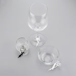 12 Marqueurs de Verre à Vin en Silicone Créatifs, Design Corde