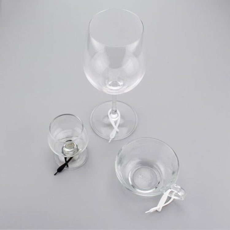 12 Marqueurs de Verre à Vin en Silicone Créatifs, Design Corde