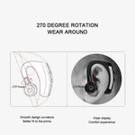 CIRCE K5 Écouteur Bluetooth sans fil mains libres Casque Bluetooth de voiture mains libres Écouteurs de téléphone avec micro