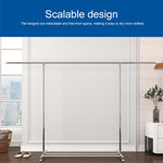 Étendoir télescopique 120-200cm, étagère de rangement extérieure/balcon, porte-vêtements en acier inoxydable à tringle unique, 120-200cm