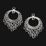 6 breloques pendentifs en métal en alliage de zinc, argent antique, à fabriquer soi-même