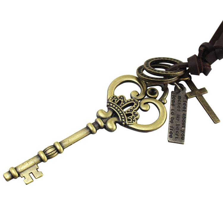 Pendentifs Clés Grande Couronne Rétro Tendance
