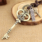 Pendentifs Clés Grande Couronne Rétro Tendance