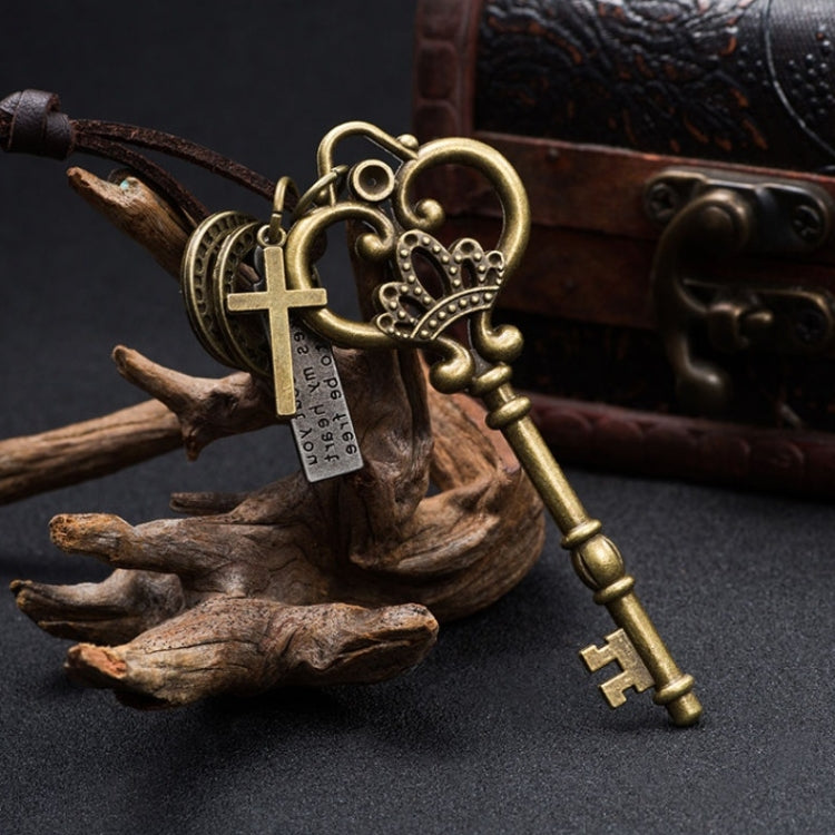 Pendentifs Clés Grande Couronne Rétro Tendance