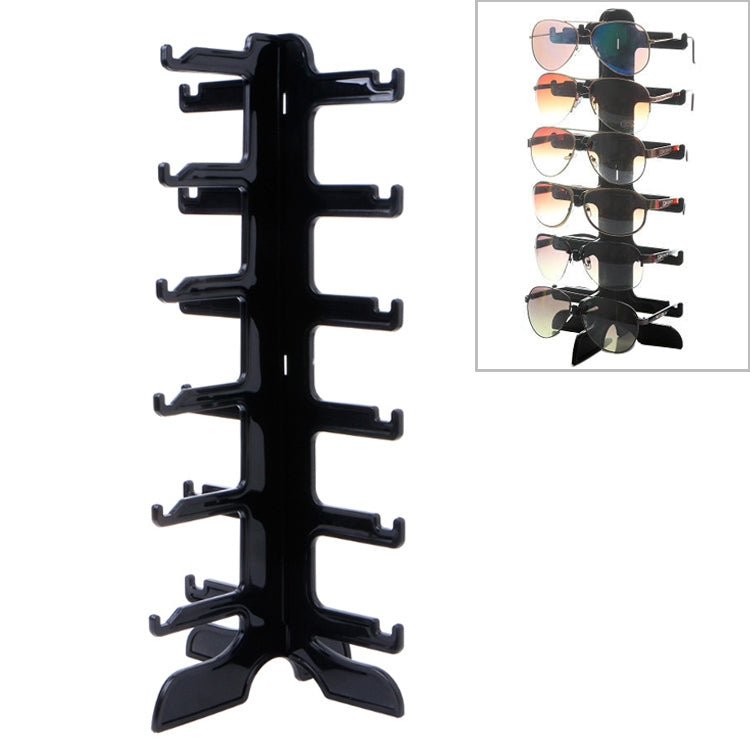 Présentoir de bijoux 6 niveaux en plastique pour lunettes de soleil, lunettes de vue, montures de lunettes