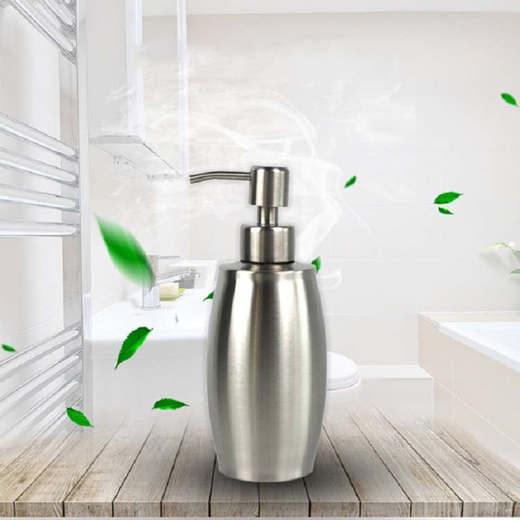 Distributeur de savon en acier inoxydable ovale, bouteille de désinfectant pour les mains, SH158