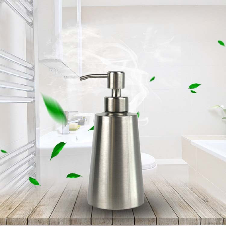 Bouteille de liquide vaisselle en acier inoxydable, distributeur de savon manuel, flacon de désinfectant pour les mains, SH104