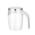 Tasse à mélanger électrique, tasse à mélanger le café, la boisson lactée (Blanc), électrique (Marron)