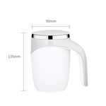 Tasse à mélanger électrique, tasse à mélanger le café, la boisson lactée (Blanc), électrique (Marron)