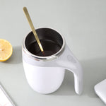 Tasse à mélanger électrique, tasse à mélanger le café, la boisson lactée (Blanc), électrique (Marron)