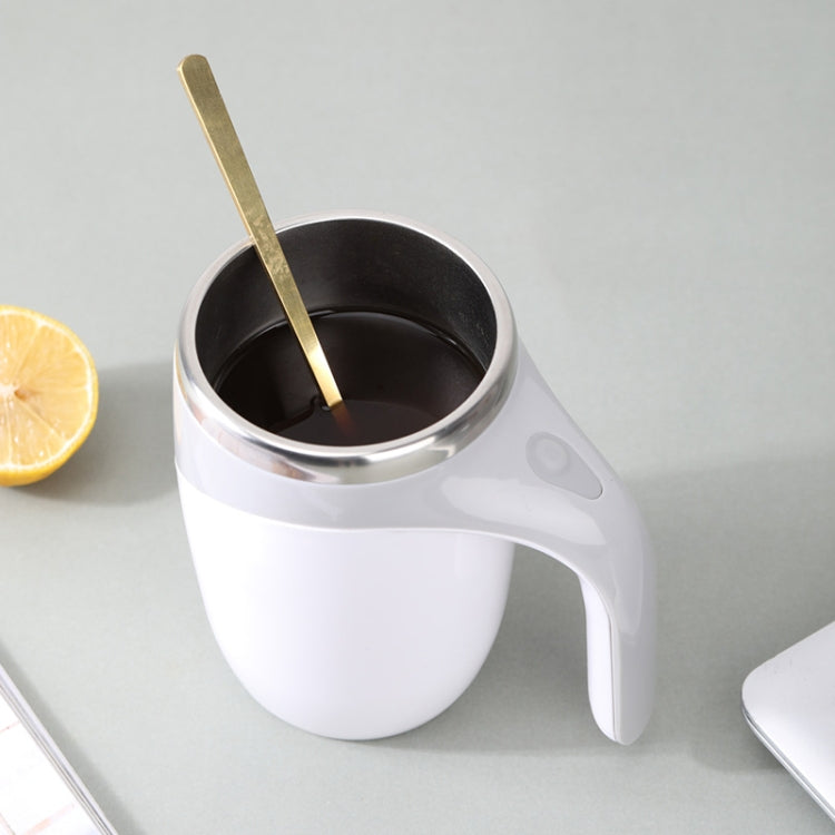 Tasse à mélanger électrique, tasse à mélanger le café, la boisson lactée (Blanc), électrique (Marron)