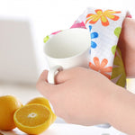 Lot de 4 chiffons de nettoyage en microfibre imprimés à fleurs, serviettes en microfibre imprimées