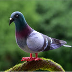 2 PCS Modèle de pigeon en mousse simulation Ornement miniature pour maison et jardin, pigeon en mousse