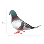 2 PCS Modèle de pigeon en mousse simulation Ornement miniature pour maison et jardin, pigeon en mousse