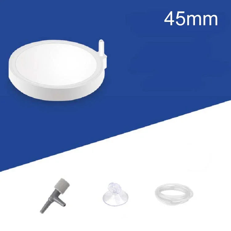 Pierre à Bulles Nano Air Disque Pompe à Oxygène pour Aquarium, 45mm, 50mm, 100mm, 150mm, 200mm