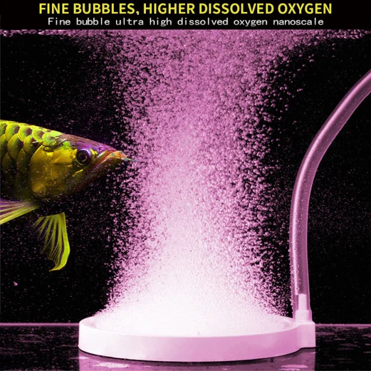 Pierre à Bulles Nano Air Disque Pompe à Oxygène pour Aquarium, 45mm, 50mm, 100mm, 150mm, 200mm