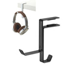 Support pour casque d'écoute, Crochet de bureau pour casque, Cintre de sac en métal, Noir, Blanc