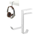 Support pour casque d'écoute, Crochet de bureau pour casque, Cintre de sac en métal, Noir, Blanc