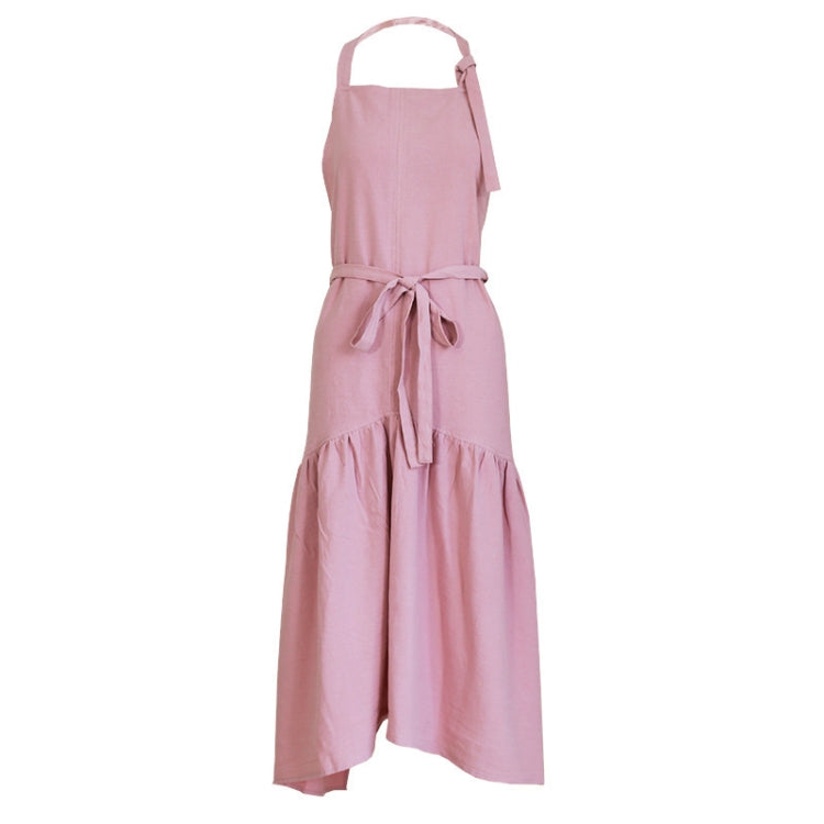 Tablier long queue de sirène en coton et lin, coupe ajustée, combinaison de travail pour fleuriste ou onglerie