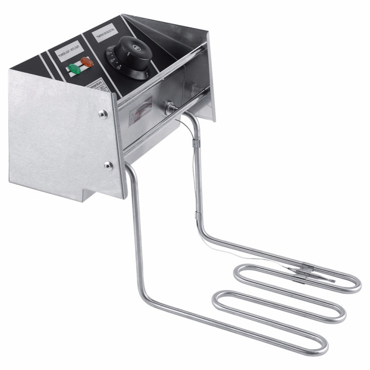 Friteuse électrique de comptoir épaissie, friteuse électrique en acier inoxydable pour poulet frit et frites avec panier, friteuse électrique de comptoir