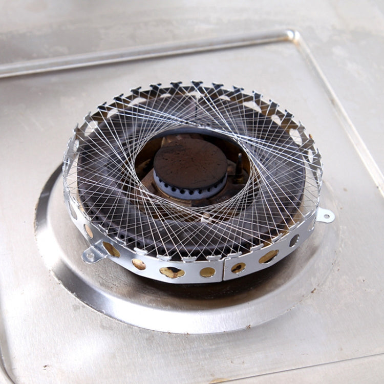 2 cercles à gaz en acier inoxydable pour cuisinière à gaz, coupe-vent ignifuges, économiseurs d'énergie pour la cuisine, cercles à gaz en acier