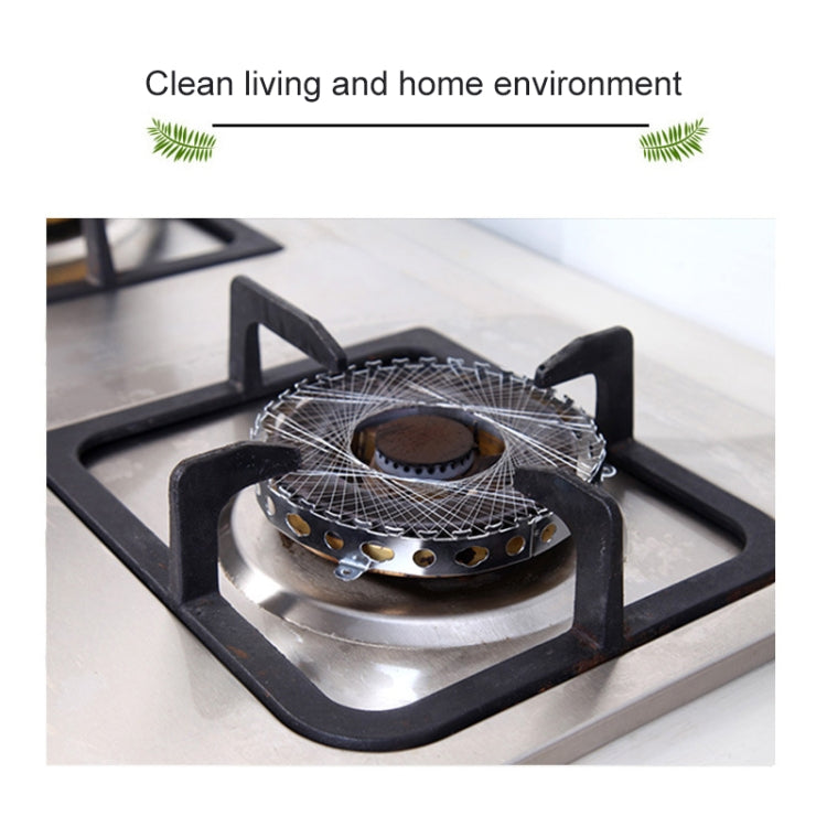 2 cercles à gaz en acier inoxydable pour cuisinière à gaz, coupe-vent ignifuges, économiseurs d'énergie pour la cuisine, cercles à gaz en acier