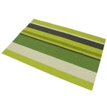 2 PCS sets de table et serviettes pour cuisine et salle à manger, résistants à la chaleur, sets de table en PVC rayé, napperons, dessous de verre