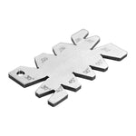 Jauge d'angle de coupe de filetage en acier inoxydable, outil de mesure de jauge d'angle de coupe