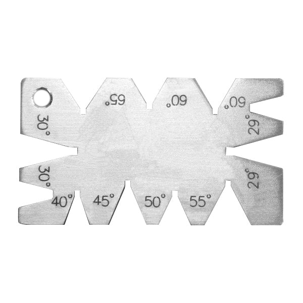 Jauge d'angle de coupe de filetage en acier inoxydable, outil de mesure de jauge d'angle de coupe