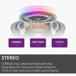 Écouteurs Stéréo Bluetooth Sans Fil Sport Mains Libres avec Grande Autonomie de Batterie et Micro