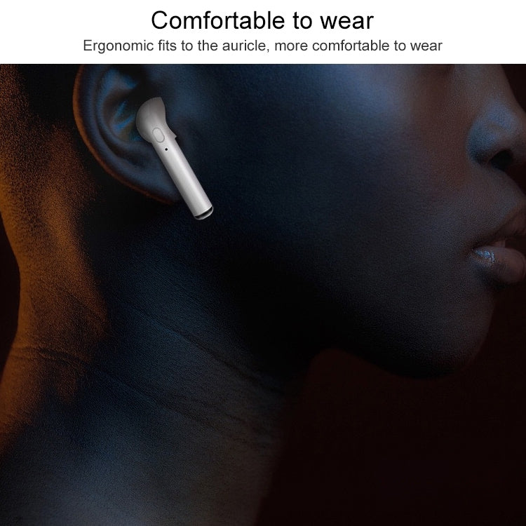 Casque Bluetooth sans fil binaural I7s Écouteurs TWS avec boîtier de charge plaqué