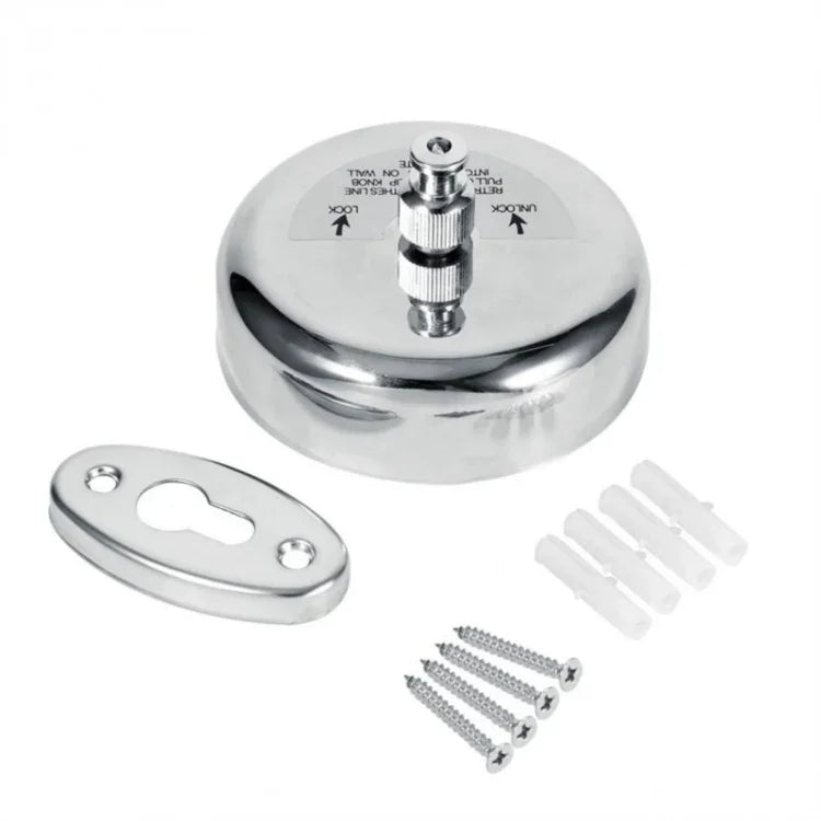 Corde à linge rétractable portable en acier inoxydable pour intérieur et extérieur, cintre à linge, corde pour séchage de vêtements, suspension murale en acier inoxydable